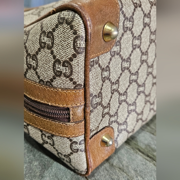 Vintage Gucci Plus GG Supreme Satchel Top Handle Bag 1980s - Picture 10 of 17